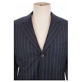 Hermès-Jaqueta de lã-Azul