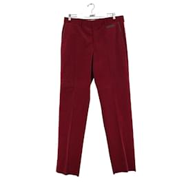 Hermès-Pantalon en coton-Rouge