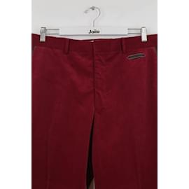 Hermès-Cotton pants-Red