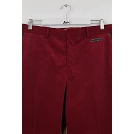 Hermès-Pantaloni di cotone-Rosso