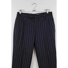 Hermès-pantalones de lana-Azul