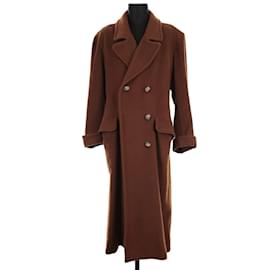 Saint Laurent-Wool coat-Brown