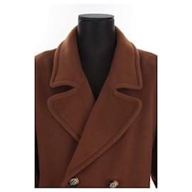 Saint Laurent-Wool coat-Brown