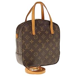 Louis Vuitton-Bolso de mano Spontini con monograma de LOUIS VUITTON 2camino M47500 Autenticación LV5695-Monograma