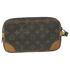 Louis Vuitton-LOUIS VUITTON Monogram Marly Dragonne PM Clutch Bag M51827 LV Auth am5759-Monogram