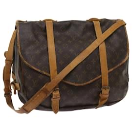 Louis Vuitton-Louis Vuitton Monogram Saumur 43 Shoulder Bag M42252 LV Auth 65160-Monogram