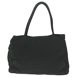 Prada-PRADA Hand Bag Nylon Black Auth 66022-Black