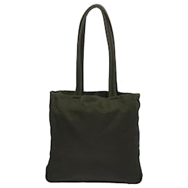 Prada-PRADA Tote Bag Nylon Khaki Auth 65977-Khaki