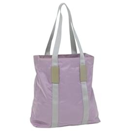 Prada-Prada Tote Bag Nylon Rosa Auth 66082-Rosa