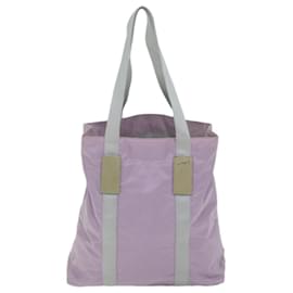 Prada-PRADA Tote Bag Nylon Pink Auth 66082-Pink
