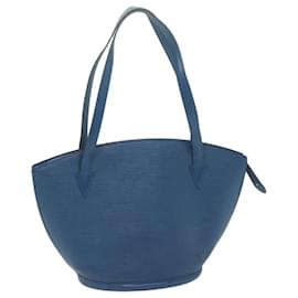 Louis Vuitton-LOUIS VUITTON Epi Saint Jacques Shopping Shoulder Bag Blue M52275 Auth yk10405-Blue