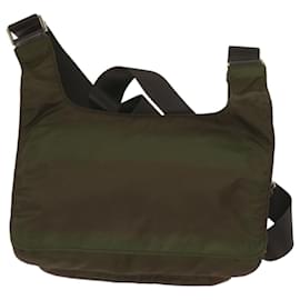Prada-PRADA Shoulder Bag Nylon Khaki Auth tb1041-Khaki