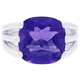 Poiray “Fil” ring white gold, amethyst. Other