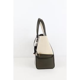 Lancel-This shoulder bag features a leather body-Khaki