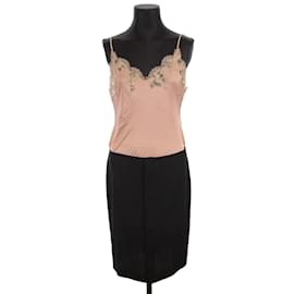 Jean Paul Gaultier-Vestido de lã-Rosa