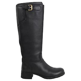 Prada-Leather boots-Black