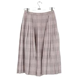 Hermès-silk skirt-Grey
