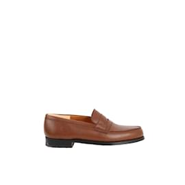 JM Weston-Leather loafers-Brown
