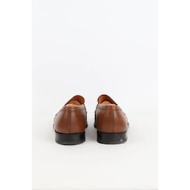 JM Weston-Leather loafers-Brown
