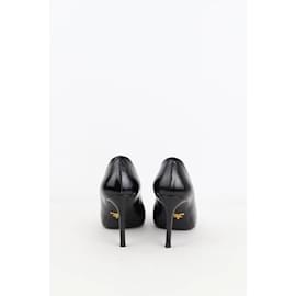 Prada-Talons en cuir verni-Noir