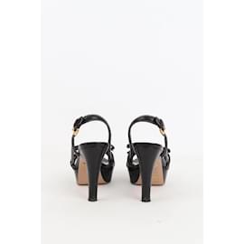 Prada-Leather Heels-Black