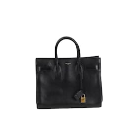 Saint Laurent-Sac de Jour leather handbag-Black