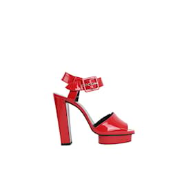 Hermès-Leather Heels-Red