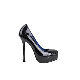 Saint Laurent-patent leather heels-Black
