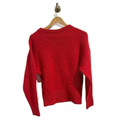 Isabel Marant Etoile-ISABEL MARANT ETOILE Punto Camiseta.Lana XS Internacional-Roja