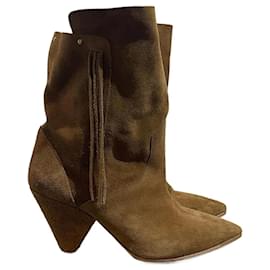 JEROME DREYFUSS Botines T.EU 38 Ante Camello