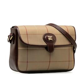 Burberry-Taupe Burberry Vintage Check Crossbody-Other