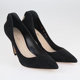 Dior-Zapatos de tacón Amour con tachuelas de corazón negro Dior-Negro