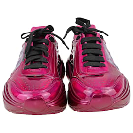 Dolce & Gabbana-Dolce & Gabbana Pink Strobo Daymaster Dg Logo Sneakers-Pink