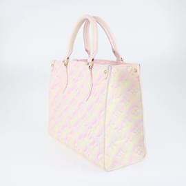 Louis Vuitton-Louis Vuitton Pink and Yellow Monogram Empreinte Summer Stardust OnTheGo PM Bag-Pink