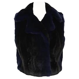 Roberto Cavalli-Roberto Cavalli Blue/Black Vest Jacket-Black