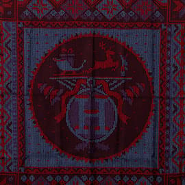Hermès-Bufanda de seda roja Hermes Au Coin Du Feu Bufandas-Roja
