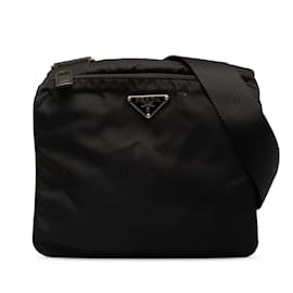 Prada-Borsa a tracolla Prada Tessuto Nera-Nero