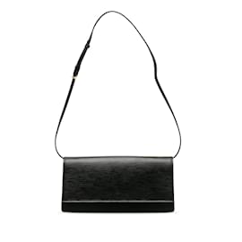 Louis Vuitton-Black Louis Vuitton Epi Honfleur Shoulder Bag-Black
