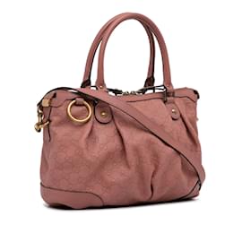 Gucci-Cartable rose Gucci Guccissima Sukey-Rose