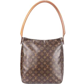 Louis Vuitton-Louis Vuitton Canvas Monogram Looping Shoulder Bag-Brown