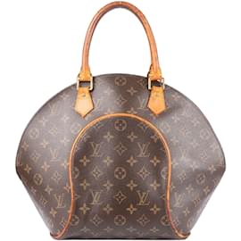 Louis Vuitton-Louis Vuitton Canvas Monogram Ellipse GM Handbag-Brown