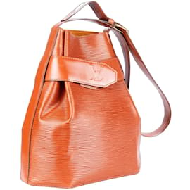 Louis Vuitton-Louis Vuitton Cognac Epi Leather Sac De Paule PM Shoulder Bag-Brown