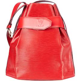 Louis Vuitton-Louis Vuitton Rote Epi Leder Sac De Paule PM Umhängetasche-Rot