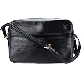 Louis Vuitton-Louis Vuiton Noir Epi Leather Trocadero 28 Crossbody Bag-Black