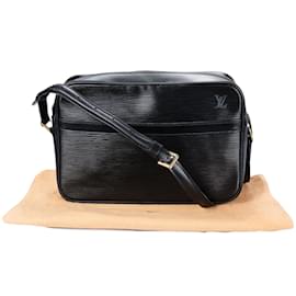 Louis Vuitton-Louis Vuiton Noir Epi Leather Trocadero 28 Crossbody Bag-Black