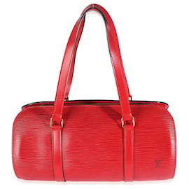 Louis Vuitton-Louis Vuitton Rouge Rojo Epi Soufflot-Roja
