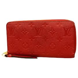 Louis Vuitton-Louis Vuitton Portefeuille zippy-Rosso