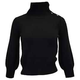 Marc by Marc Jacobs-Co Turtleneck Sweater in Black Cashgora-Black