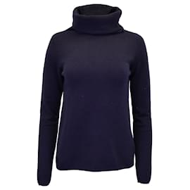 Joseph-Joseph Turtleneck Sweater in Navy Blue Cashmere-Blue,Navy blue