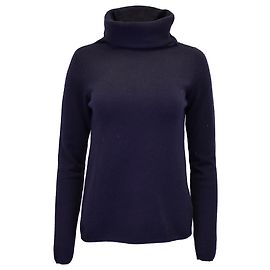 Pull Col Roulé Joseph en Cachemire Bleu Marine Bleu Bleu Marine